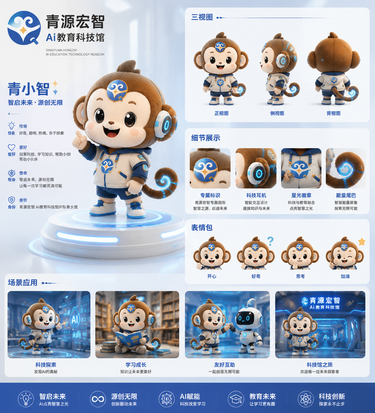 蓝色角色提案海报缩略图